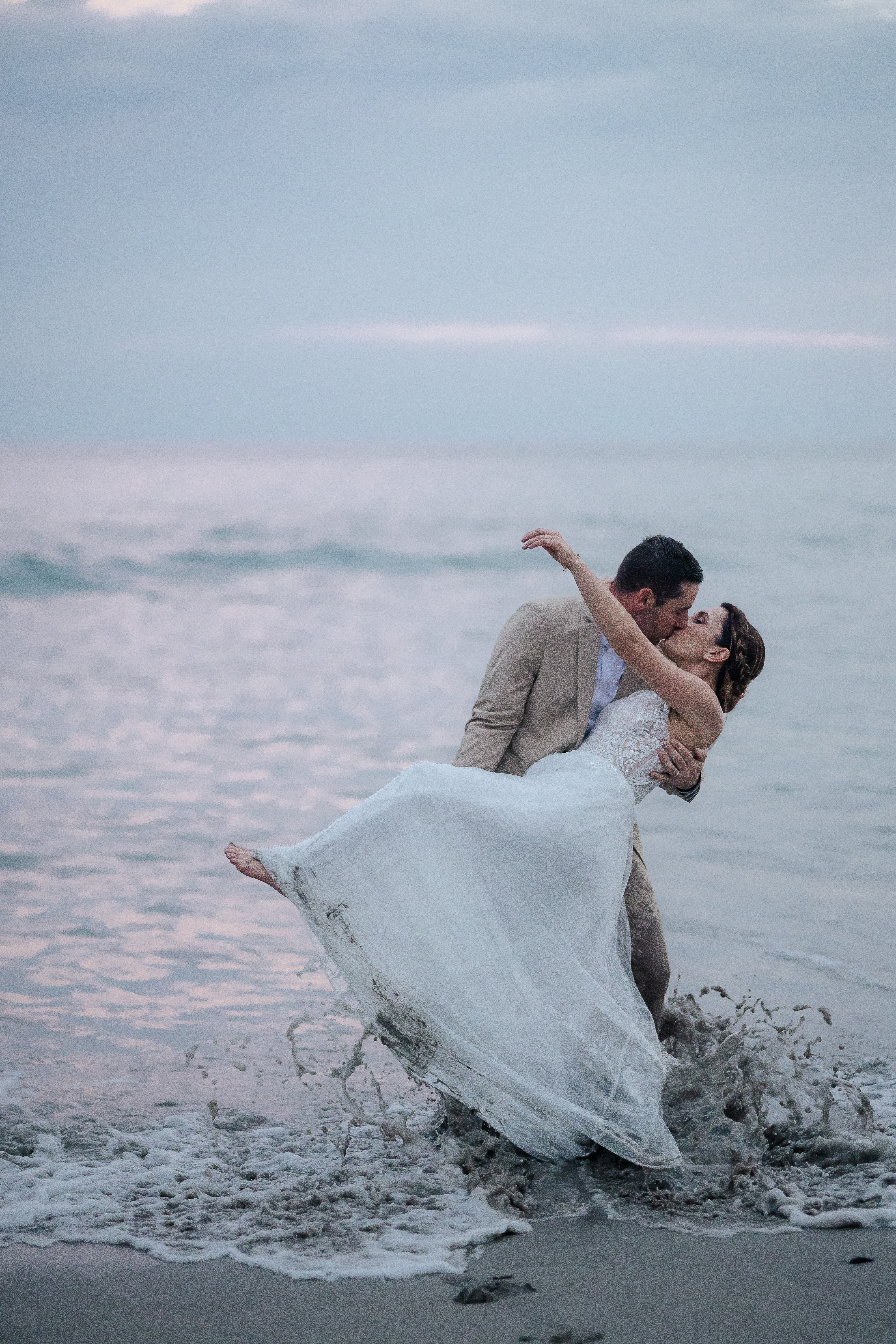 Beach elopement